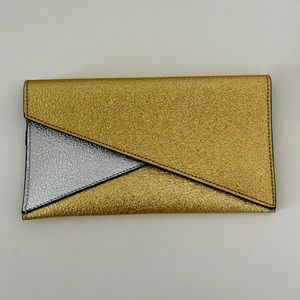 Gold and silver clutch